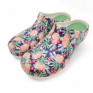 Dansko (Women's EU 38 US 7.5) Clogs Kane Tropical Pineapple Nursing Comfort